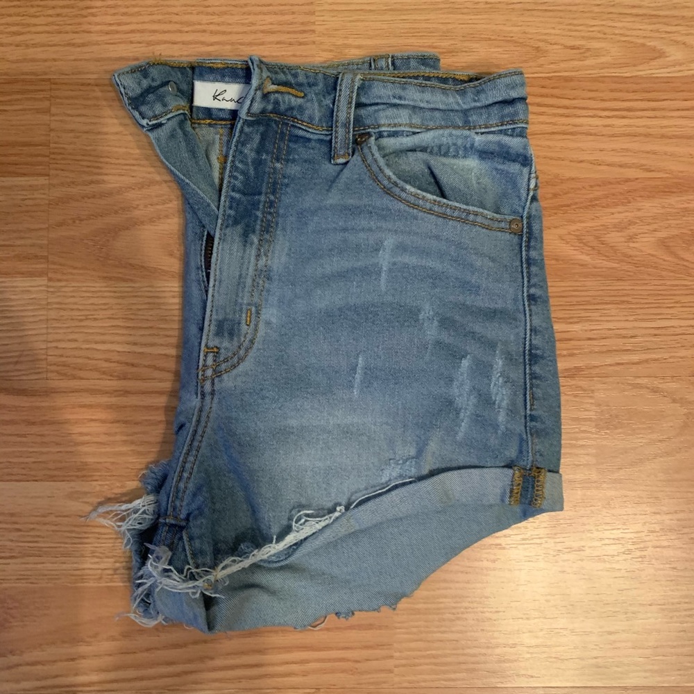 KanCan High-Waisted Denim Shorts
